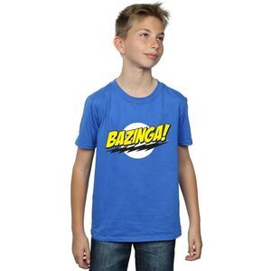 The Big Bang Theory Boys Bazinga Cotton T-Shirt / Royal Blue